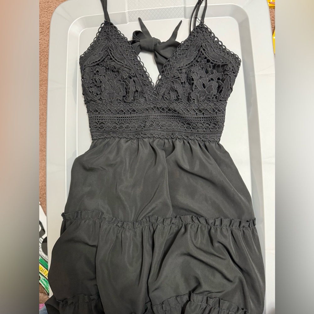 Elegant Black Lace Romper